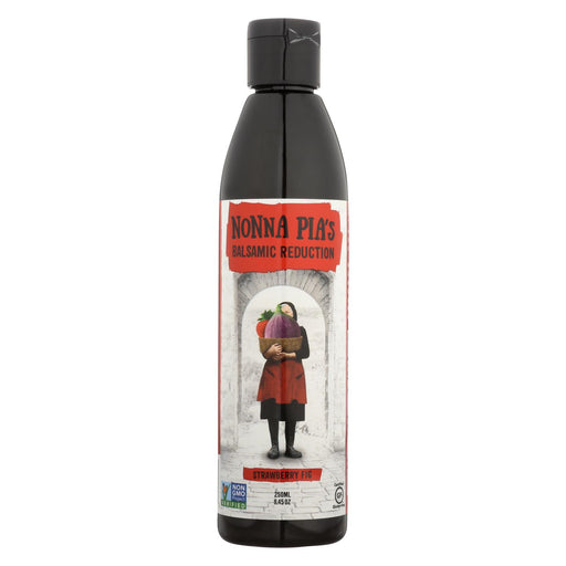 Nonna Pia's Balsamic Reduction - Strawberry Fig - Case Of 6 - 8.45 Oz.