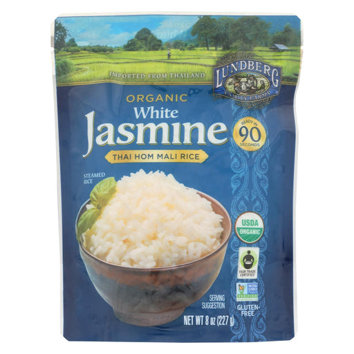 Lundberg Family Farms Organic Thai Rice - White Jasmine - Case Of 6 - 8 Oz