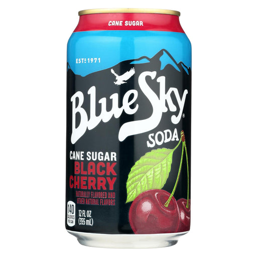 Blue Sky Natural Soda - Black Cherry - Case Of 4 - 12 Oz.