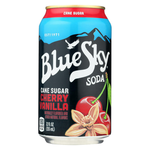 Blue Sky Natural Soda - Cherry Vanilla Cream - Case Of 4 - 12 Oz.