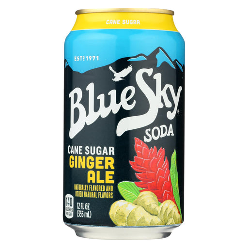 Blue Sky Ginger Ale - Cane Sugar - Case Of 4 - 12 Oz.