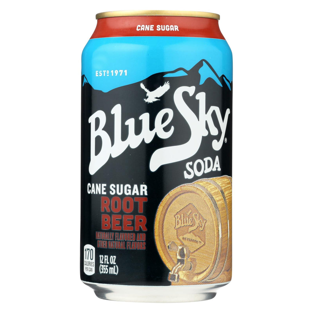 Blue Sky Root Beer - Creamy - Case Of 4 - 12 Oz.
