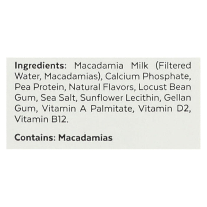 Milkadamia Milk - Unsweetened - Case Of 6 - 32 Fl Oz.