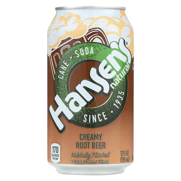 Hansen's Beverages Soda - Creamy Rootbeer - Case Of 4 - 6-12 Fl Oz