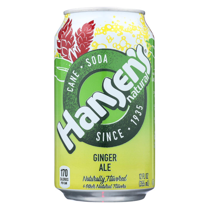 Hansen's Beverages - Soda Nat Ginger Ale - Case Of 4-6-12 Fl Oz.