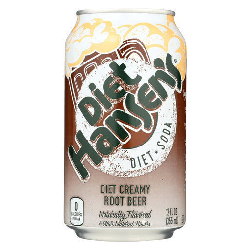 Hansen's Beverages - Soda Diet Root Beer - Case Of 4-6-12 Fl Oz.
