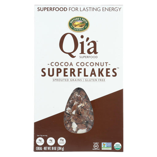 Nature's Path Organic Qi'a Superflakes - Cocoa Coconut - Case Of 12 - 10 Oz.