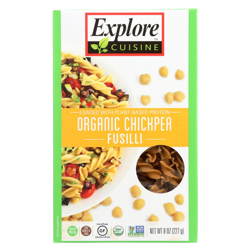 Explore Cuisine Organic Chickpea Fusilli - Chickpea Fusilli - Case Of 6 - 8 Oz.