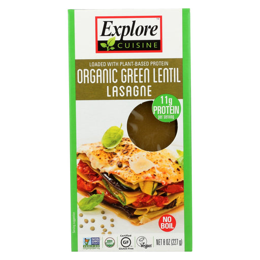 Explore Cuisine Organic Green Lentil Lasagna - Lasagna - Case Of 12 - 8 Oz.