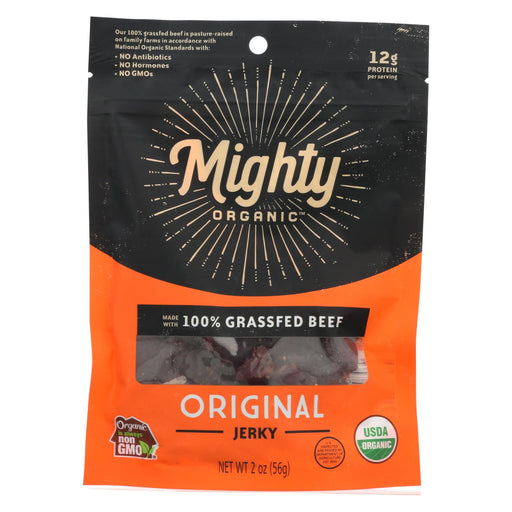 Organic Prairie Mighty Beef Jerky - Original - Case Of 8 - 2 Oz.
