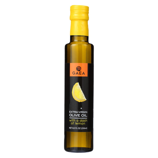 Gaea Extra Virgin Olive Oil - With A Dash Of Lemon - Case Of 8 - 8.5 Oz.
