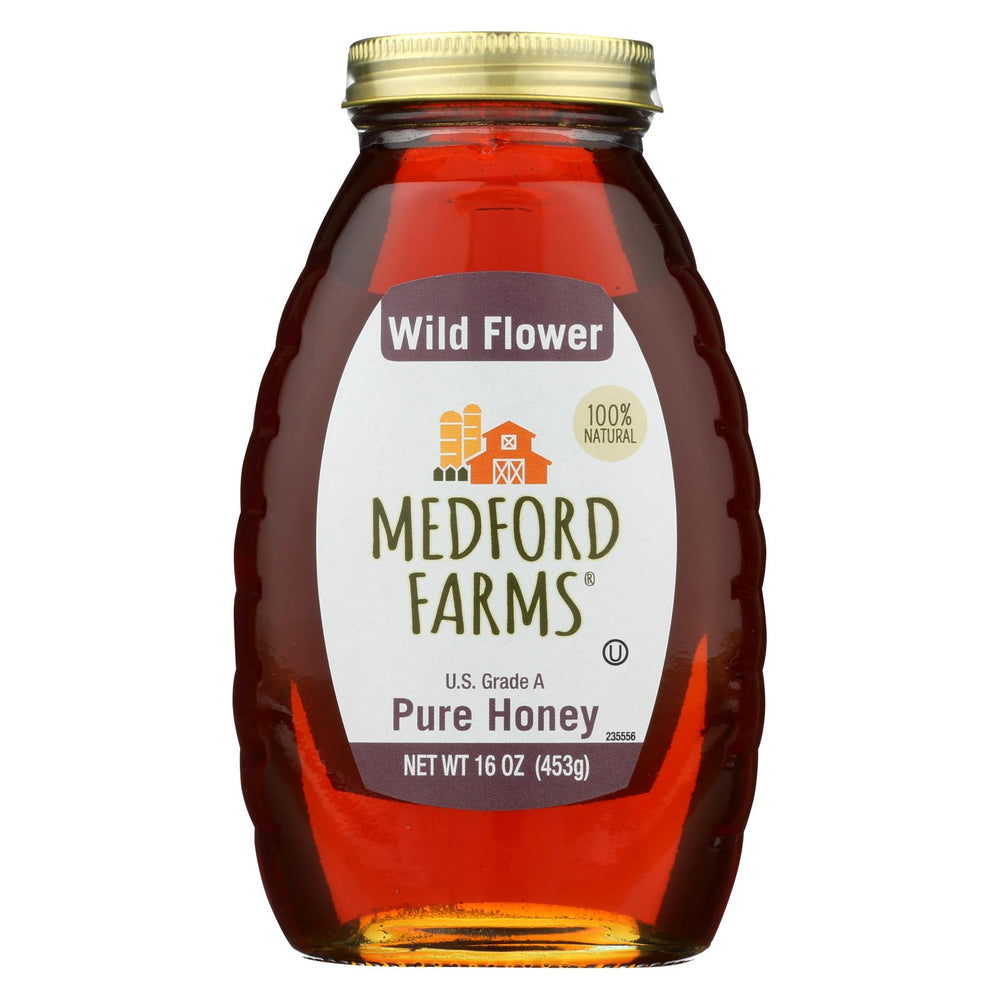 Medford Farms Honey - Wild Flower - Case Of 12 - 16 Oz