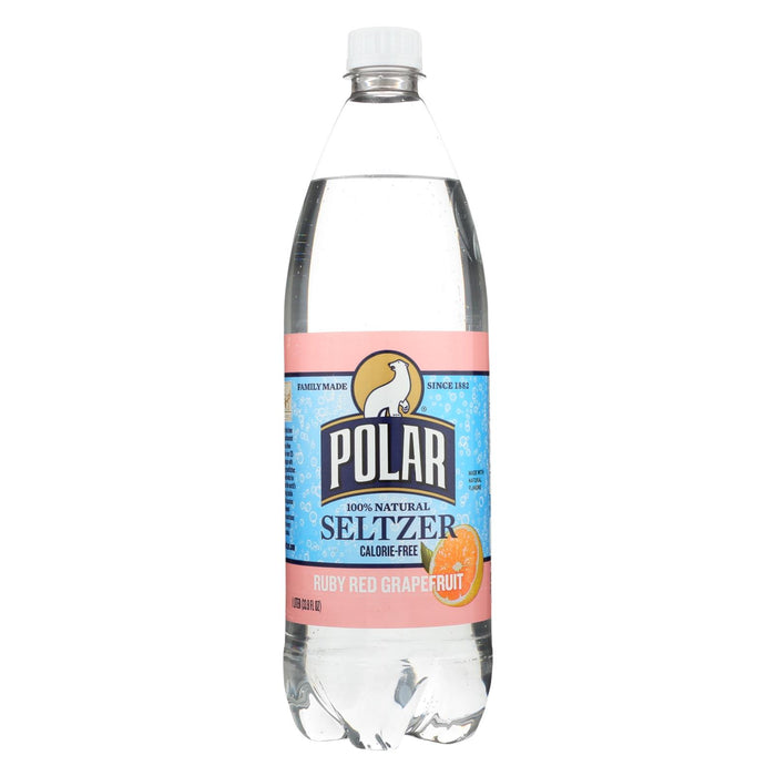 Polar Beverages Seltzer - Ruby Red Grapefruit - Case Of 12 - 33.8 Fl Oz