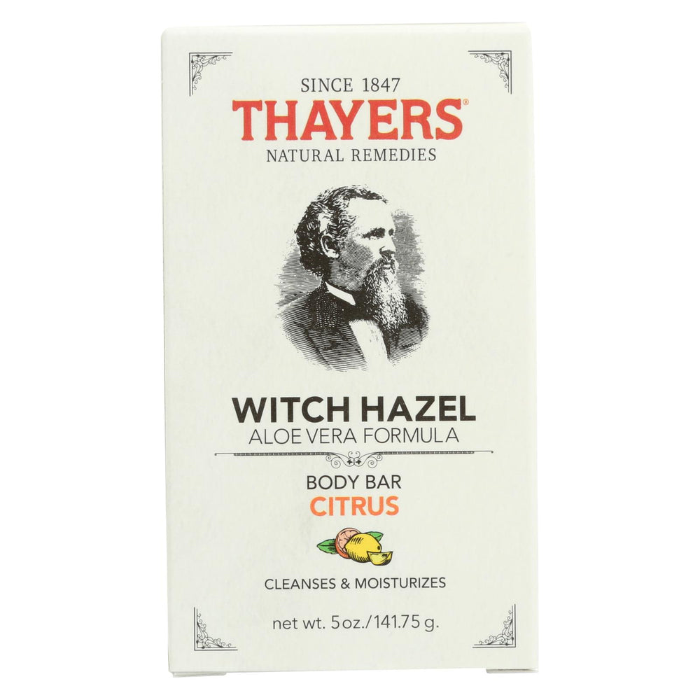 Thayers Body Bar - Witch Hazel And Citrus - 5 Oz
