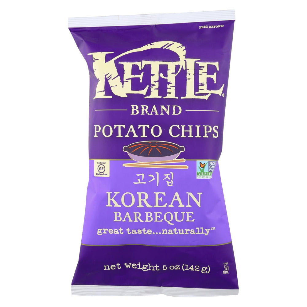 Kettle Brand Potato Chips - Korean Barbeque - Case Of 15 - 5 Oz.