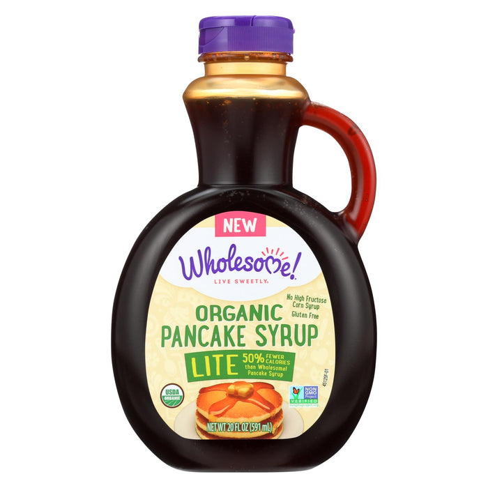 Wholesome Sweeteners Organic Syrup - Pancake Lite - Case Of 6 - 20 Fl Oz