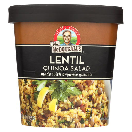Dr. Mcdougall's Salad - Quinoa - Organic - Lentil - Case Of 6 - 2.1 Oz