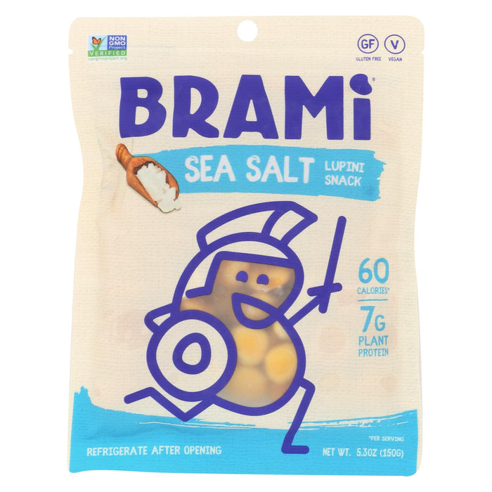 Brami Lupini Snack - Sea Salt - Case Of 8 - 5.3 Oz.