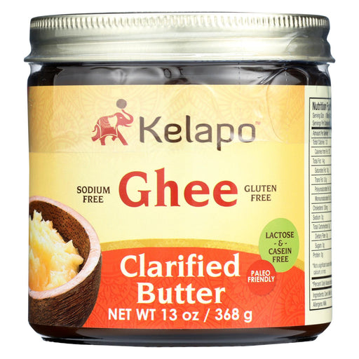 Kelapo Ghee (clarified Butter) Amber Glass Jar - Case Of 6 - 13 Oz.
