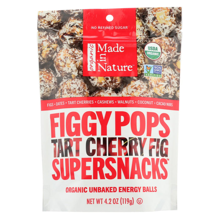 Made In Nature Figgy Pops - Tart Cherry Fig - Case Of 6 - 4.2 Oz
