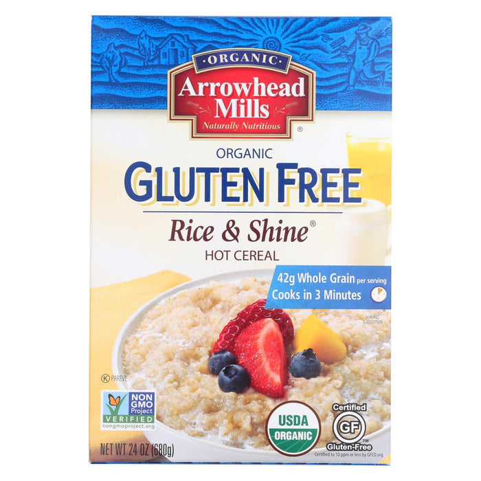 Arrowhead Mills Cereal - Rice And Shine - Gluten Free - Case Of 6 - 24 Oz.