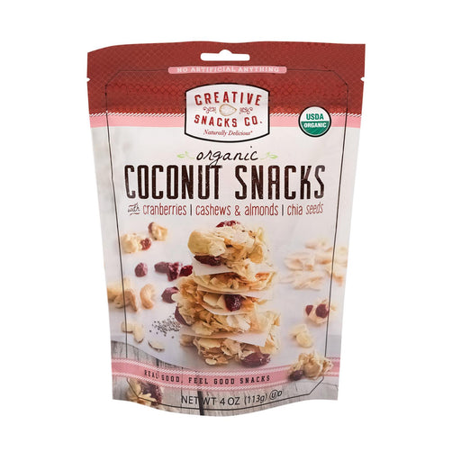 Creative Snacks Bag - Coconut - Cranberry Nut - Case Of 12 - 4 Oz