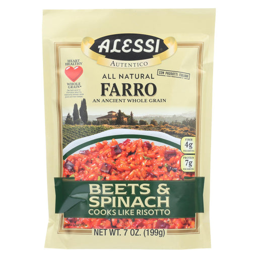 Alessi Farro Beets And Spinach - Case Of 6 - 7 Oz