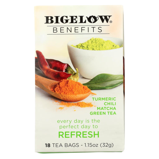 Bigelow Tea Tea - Matcha Green - Refresh - Case Of 6 - 18 Bag