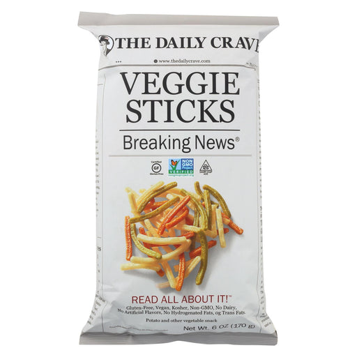 The Daily Crave Veggie Sticks - Potato And Other Vegetable Snack - Case Of 8 - 6 Oz