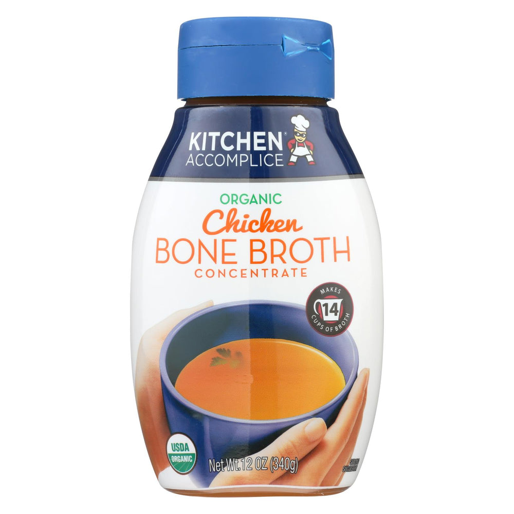 Kitchen Accomplice Bone Broth Concentrate - Chicken - Case Of 6 - 12 Fl Oz