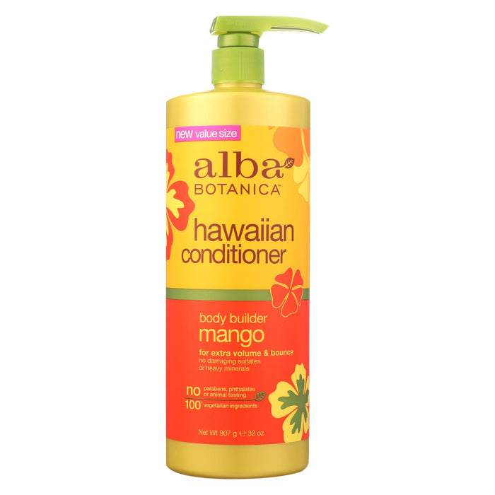 Alba Botanica Hawaiian Conditioner - Body Builder Mango - 32 Oz