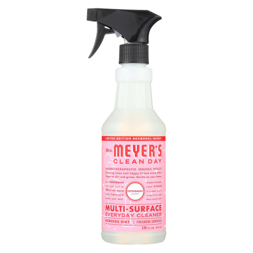Mrs. Meyer's Clean Day - Multi-surface Everyday Cleaner - Peppermint - Case Of 6 - 16 Fl Oz.