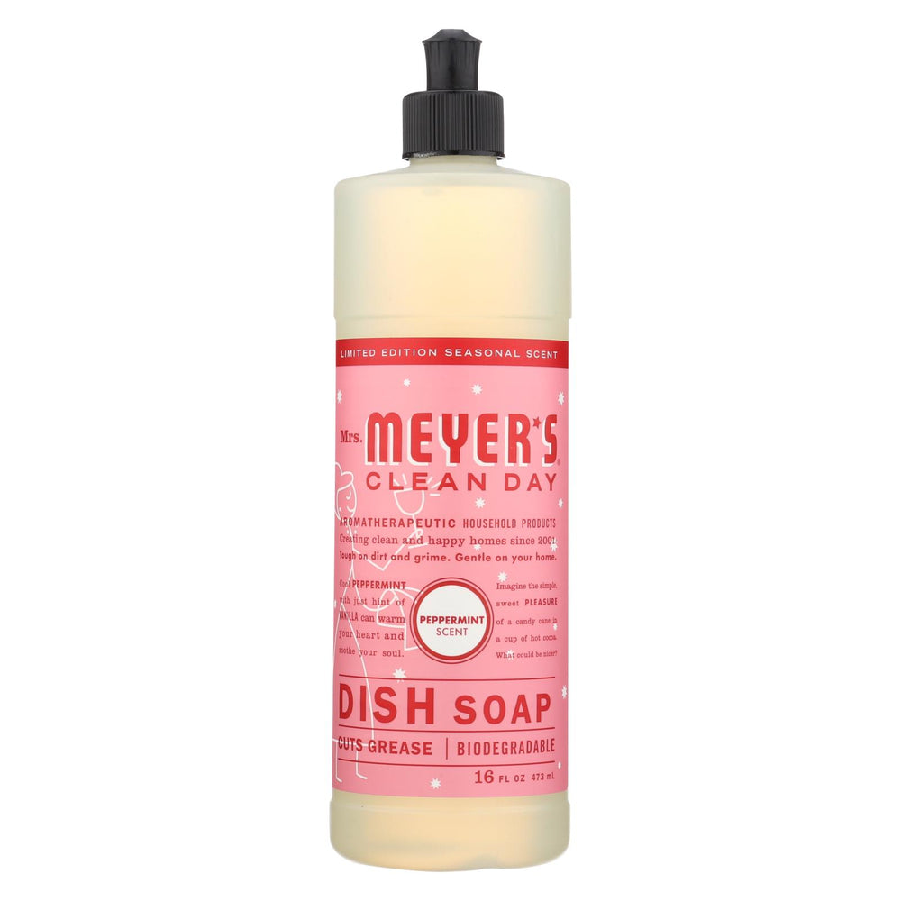 Mrs. Meyer's Clean Day - Liquid Dish Soap - Peppermint - Case Of 6 - 16 Fl Oz.
