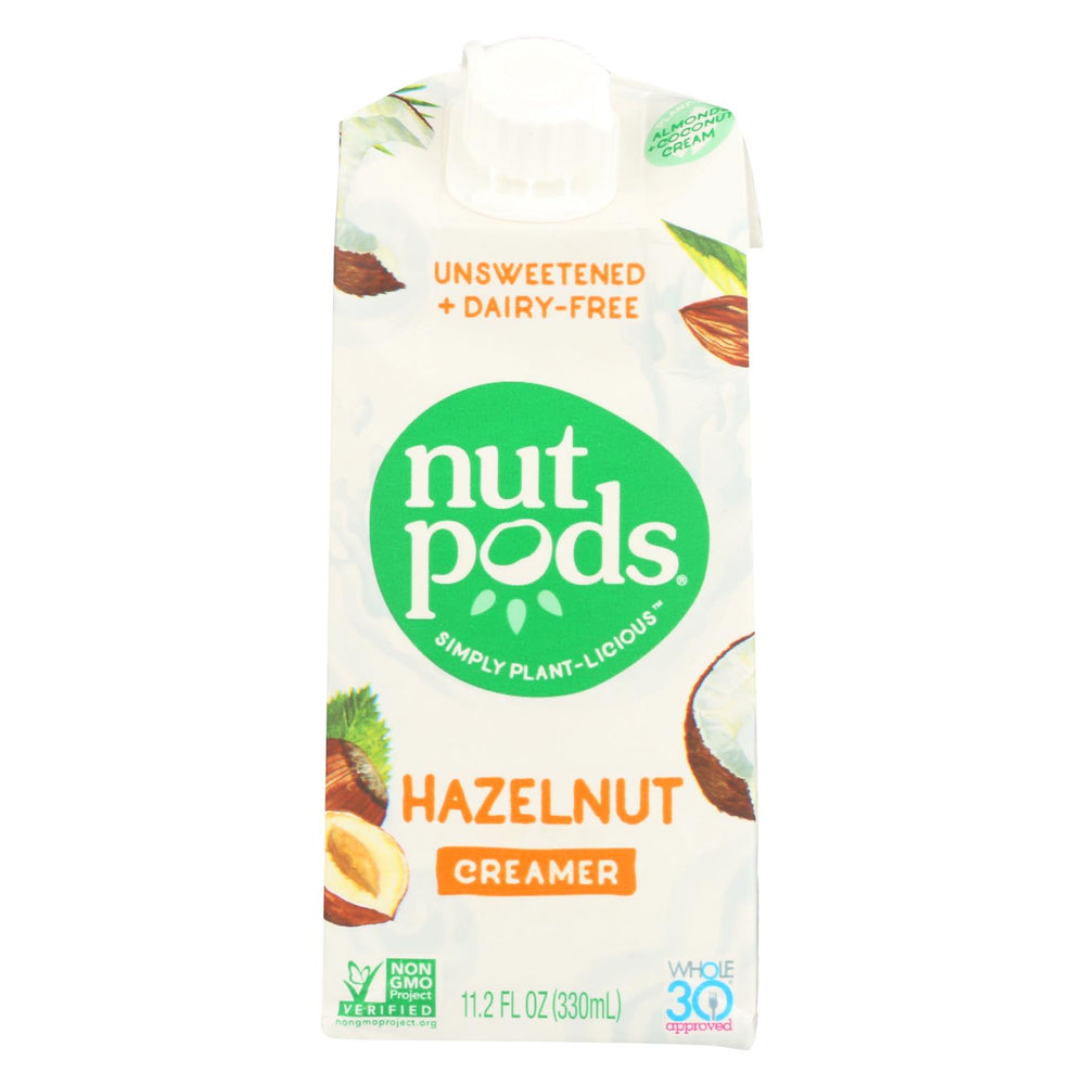 Nutpods - Non-dairy Creamer Hazelnut Unsweetened - Case Of 12 - 11.2 Fl Oz.