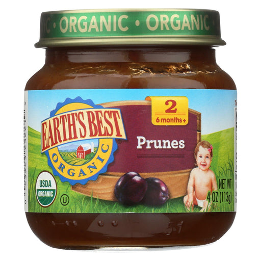Earth's Best Stage 2 - Organic - Prunes - Case Of 12 - 4 Oz