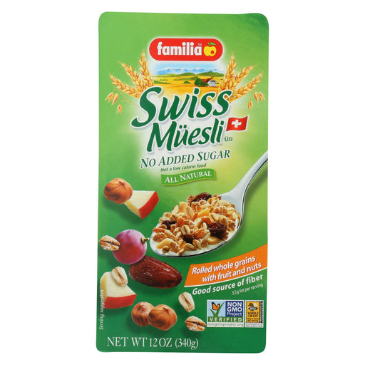 Familia Swiss Muesli - No Added Sugar - Case Of 6 - 12 Oz