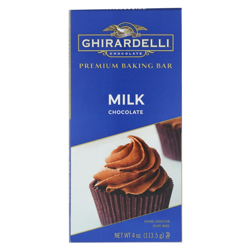 Ghirardelli Premium Baking Bar - Milk Chocolate - Case Of 12 - 4 Oz