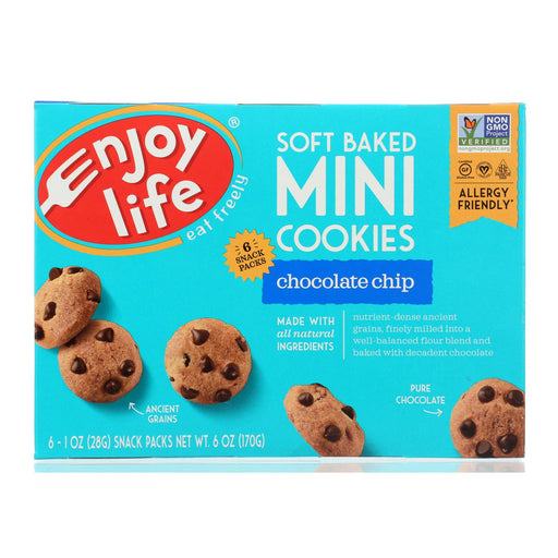 Enjoy Life Mini Cookies - Chocolate Chip - Case Of 6 - 6 Oz.