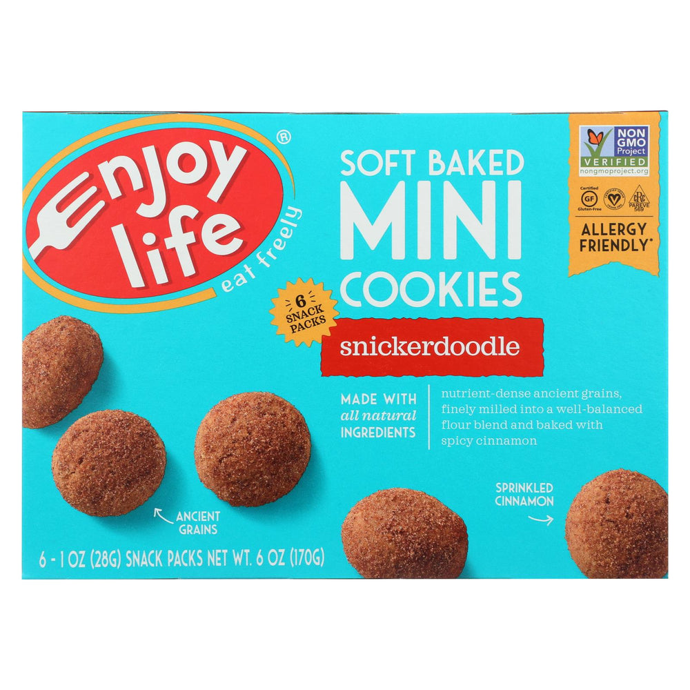 Enjoy Life Soft Baked Minis Cookies - Snickerdoodle - Case Of 6 - 6 Oz