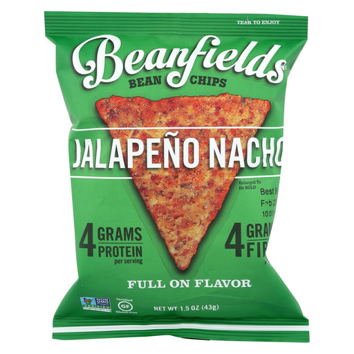 Beanfields Bean And Rice Chips - Jalapeño Nacho - Case Of 24 - 1.50 Oz.