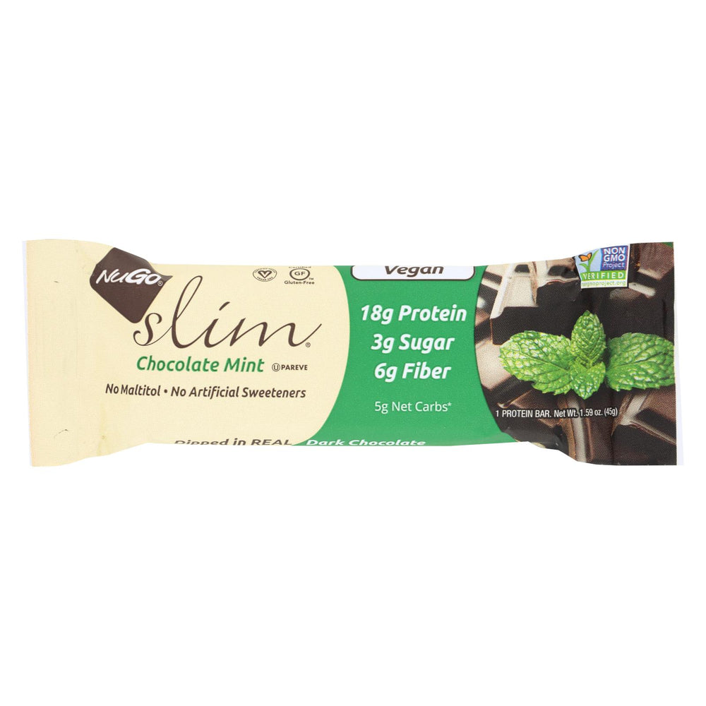 Nugo Nutrition Bar Nugo Slim Bar - Chocolate Mint - Case Of 12 - 1.59 Oz