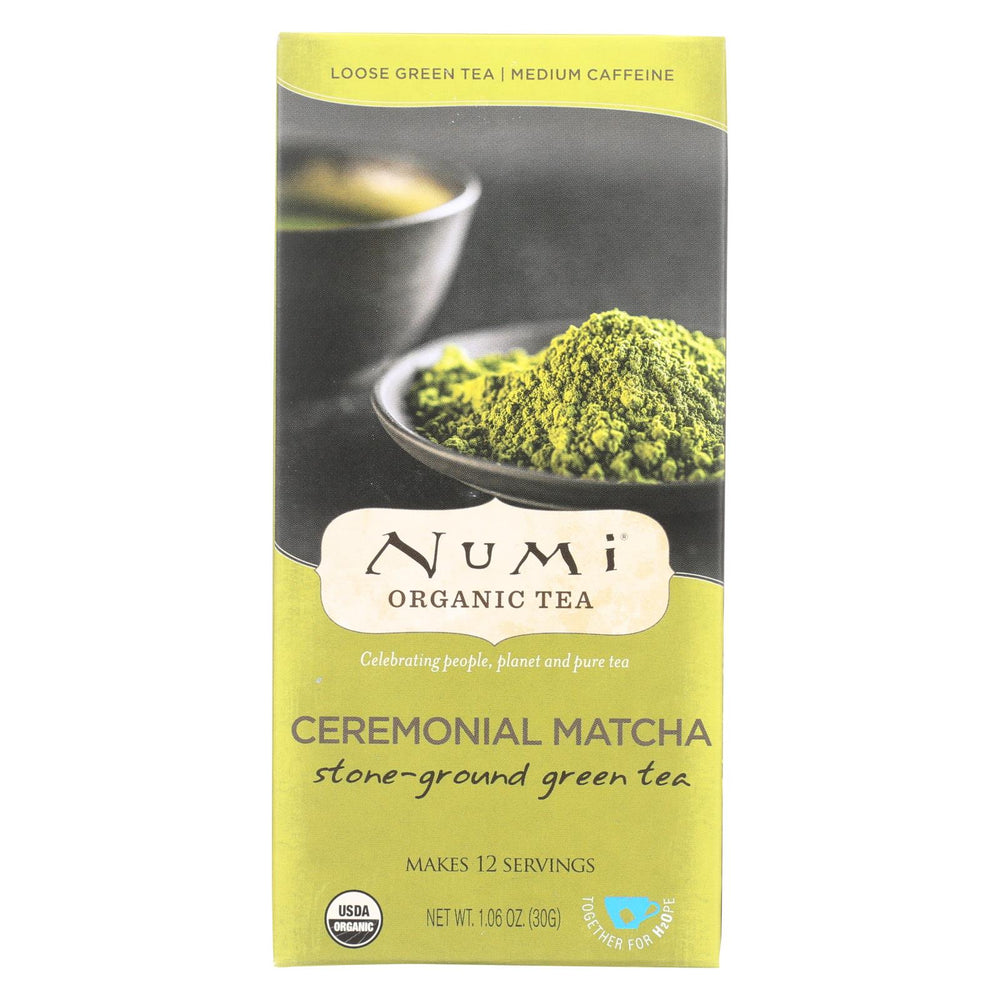 Numi Tea Ceremonial Matcha - Organic - Case Of 6 - 1.06 Oz