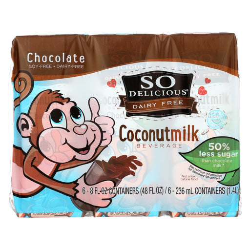 So Delicious Coconut Milk - Chocolate Organic Dairy Free - 6pk - Case Of 3 - 6-8 Fl Oz