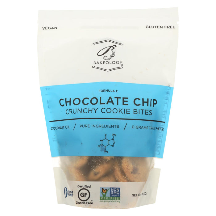 Bakeology Cookie Bites - Chocolate Chip - Case Of 12 - 6 Oz.
