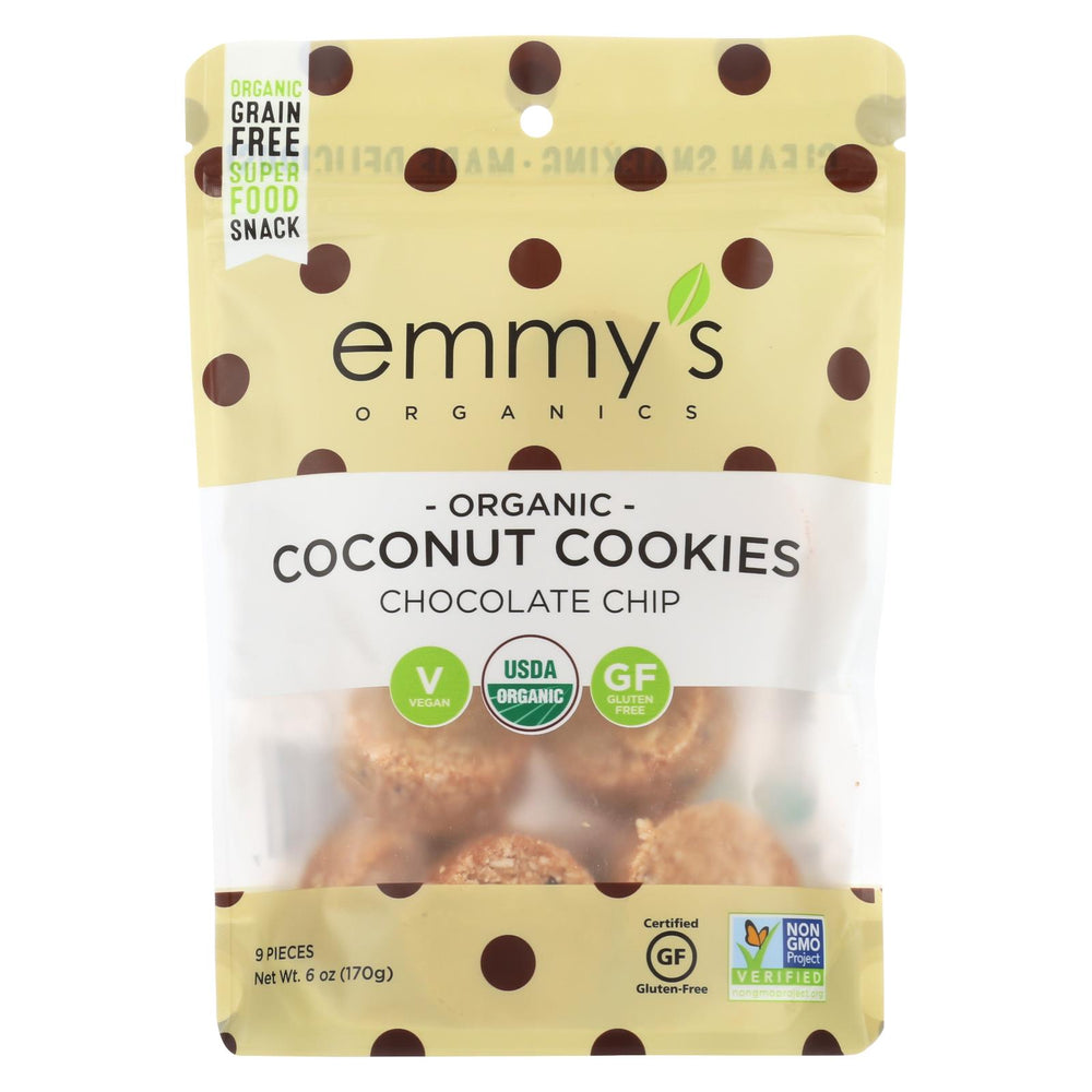 Emmy's Organics  Chocolate Chip - Case Of 8 - 6 Oz.