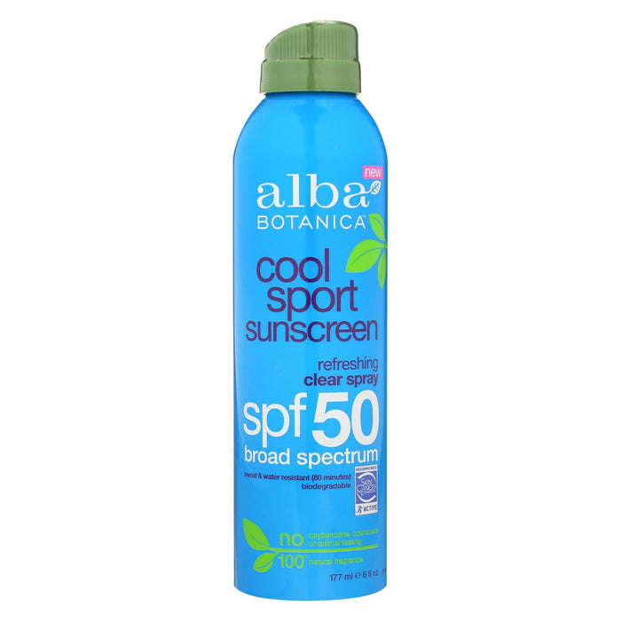 Alba Botanica Sunscreen - Cool Sport - Spf 50 - 6 Fl Oz