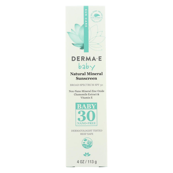 Derma E Sunscreen - Spf 30 Baby  - Case Of 1 - 4 Oz.