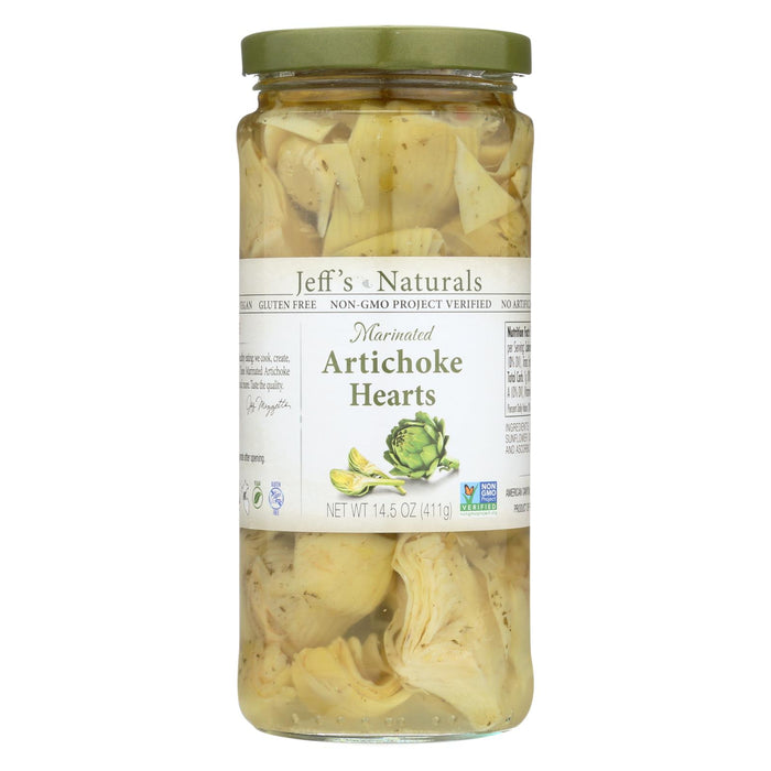 Jeff's Natural Artichoke Hearts - Marinated - Case Of 6 - 14.5 Oz