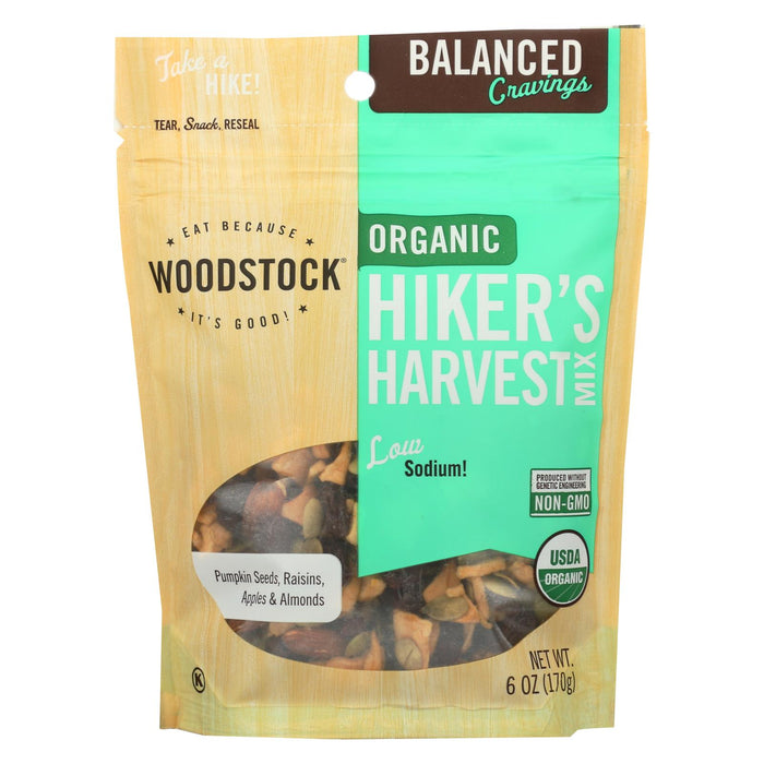 Woodstock Organic Hikers Harvest Snack Mix - Case Of 8 - 6 Oz.