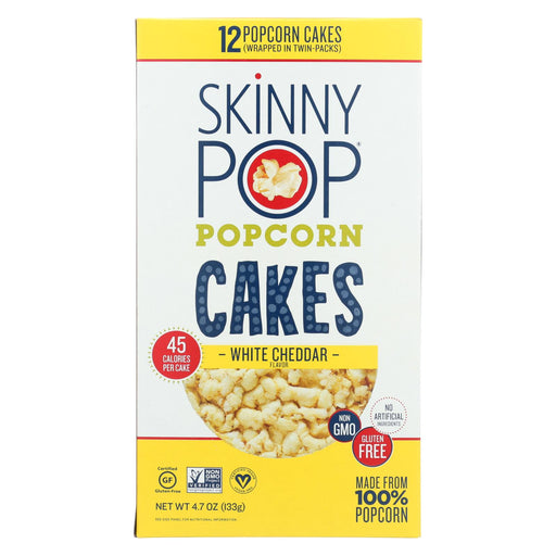 Skinnypop Popcorn Popcorn - Large Cakes - 3 Cheese - Case Of 12 - 4.7 Oz